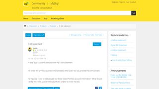 
                            2. E-bill statement - Digi Community – People-powered Hub