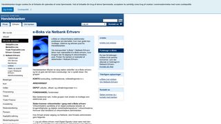 
                            11. e-Boks - Netbank Erhverv - On-Line services - Handelsbanken