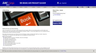 
                            1. e-Booking - SAS Cargo/Airfreight