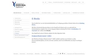 
                            9. E-Books | Bibliothek | Hochschule Rhein-Waal