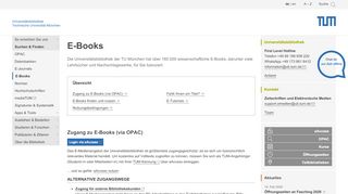 
                            13. E-Books | Universitätsbibliothek der TUM