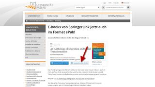 
                            5. E-Books von SpringerLink jetzt auch im Format ePub! - Universität ...