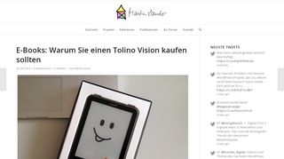 
                            13. E-Books: Warum Sie einen Tolino Vision kaufen sollten - Martin Sauter