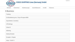 
                            3. E-Business - COSCO SHIPPING Lines (Germany) GmbH