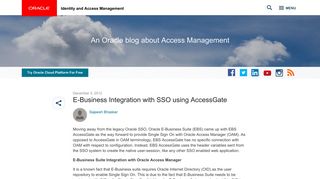 
                            4. E-Business Integration with SSO using AccessGate | Oracle Identity ...