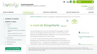 
                            11. e-card Bürgerkarte - BVA