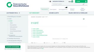 
                            9. e-card - Niederösterreichische Gebietskrankenkasse
