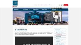 
                            9. E-Cash Service | ABA Bank Cambodia