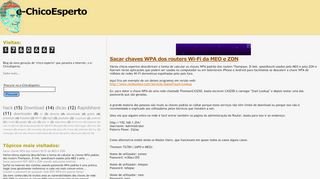 
                            4. e-ChicoEsperto: Sacar chaves WPA dos routers Wi-Fi da MEO e ZON