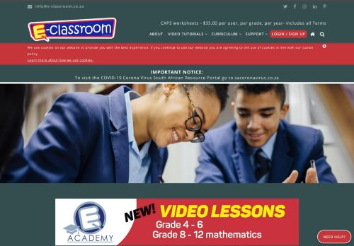
                            2. E-Classroom: Education worksheets for Grade R - 12