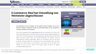 
                            13. E-Commerce: Real hat Umstellung von Hitmeister abgeschlossen ...