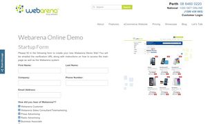 
                            2. E-Commerce Web Design & Development Online Demo - Webarena