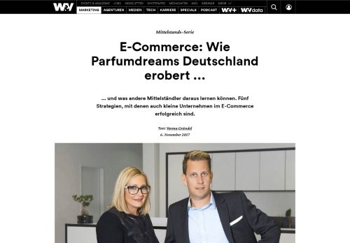 
                            10. E-Commerce: Wie Parfumdreams Deutschland erobert ... | W&V