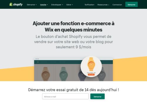 
                            12. E-commerce Wix - Panier Wix - Shopify