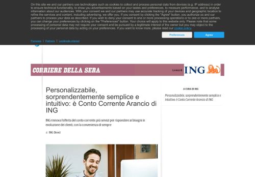 
                            6. è Conto Corrente Arancio di ING - Corriere della Sera