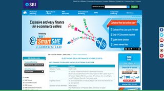 
                            8. e Dealer Finance Scheme - SBI Corporate Website