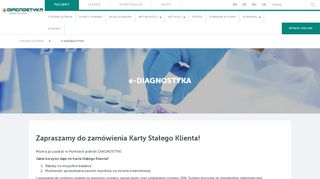 
                            5. e-Diagnostyka - Karta Stałego Klienta - Diagnostyka laboratoria ...