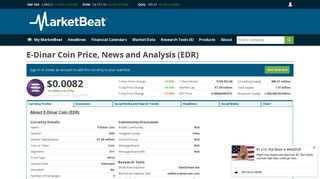 
                            10. E-Dinar Coin News, Analysis and Price Prediction (EDR) | MarketBeat