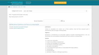 
                            3. e-Disciplinas: PECE - Moodle USP