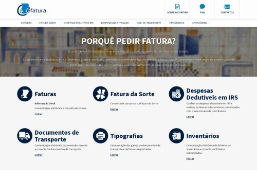 
                            4. e-fatura - Página Inicial - Portal das Finanças