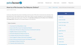 
                            7. e-Filing Income Tax Return Step by Step Guide Online - Paisabazaar ...