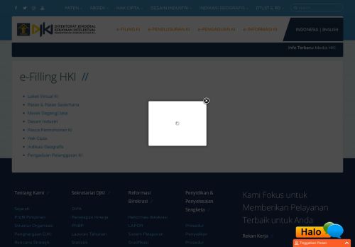 
                            3. e-Filling HKI - Direktorat Jenderal Kekayaan Intelektual