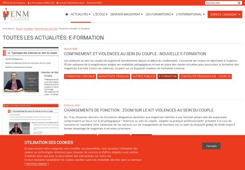 
                            5. E-formation | École nationale de la magistrature - ENM