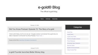 
                            2. e-gold Blog