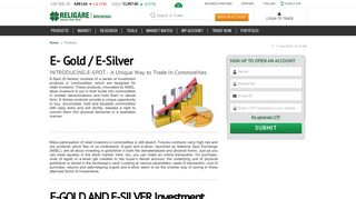 
                            12. E- Gold / E-Silver - Religare Online