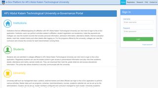 
                            13. e-Gov Platform - APJ Abdul Kalam Technological University