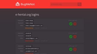 
                            8. e-hentai.org passwords - BugMeNot