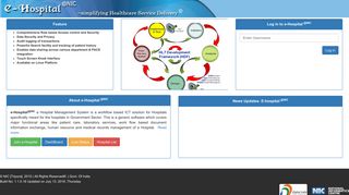 
                            8. e-Hospital@NIC Govt. of India