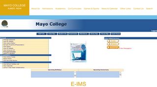 
                            4. E-IMS - Mayo College, Ajmer