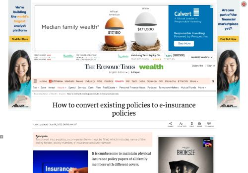 
                            13. e-Insurance Account: How to convert existing policies to e-insurance ...