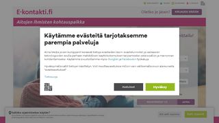 
                            1. E-kontakti.fi - Suomen suurin deittisivusto