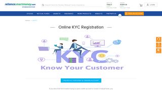 
                            1. e-KYC Registration - Update KYC Online at Reliancesmartmoney.com