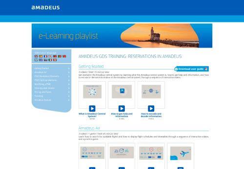 
                            9. e-Learning - Amadeus - Training Centre