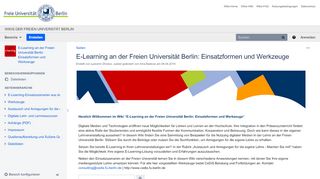 
                            12. E-Learning an der Freien Universität Berlin - Confluence Mobil - Wikis ...