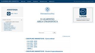 
                            4. E-LEARNING AREA UMANISTICA