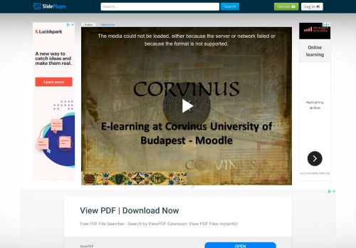 
                            8. E-learning at Corvinus University of Budapest - Moodle - ppt video ...