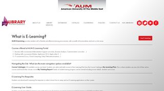 
                            4. E-Learning - AUM Library catalog