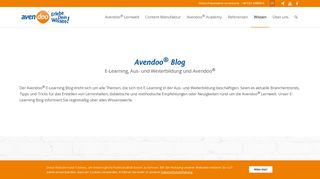 
                            3. E-Learning Blog - Avendoo® Lernwelt