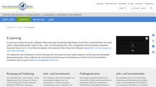 
                            1. E-Learning • Center für Digitale Systeme - CeDiS FU Berlin - Freie ...