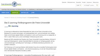 
                            11. E-Learning-Förderung • Center für Digitale Systeme - CeDiS FU Berlin