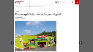 
                            6. E-Learning: Fressnapf-Mitarbeiter lernen digital - Lebensmittel Zeitung