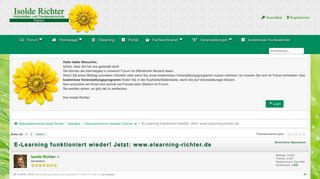 
                            6. E-Learning funktioniert wieder! Jetzt: www.elearning-richter.de