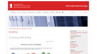 
                            8. E-Learning - Informationstechnologie - HWR Berlin