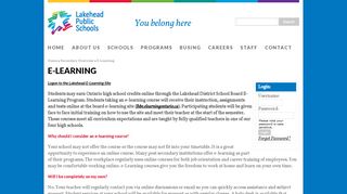 
                            7. E-Learning | Lakehead Public Schools