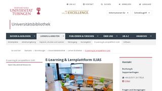 
                            9. E-Learning & Lernplattform ILIAS - Uni Tübingen