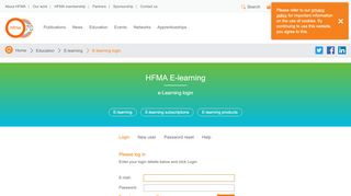 
                            13. E-learning login - Hfma
